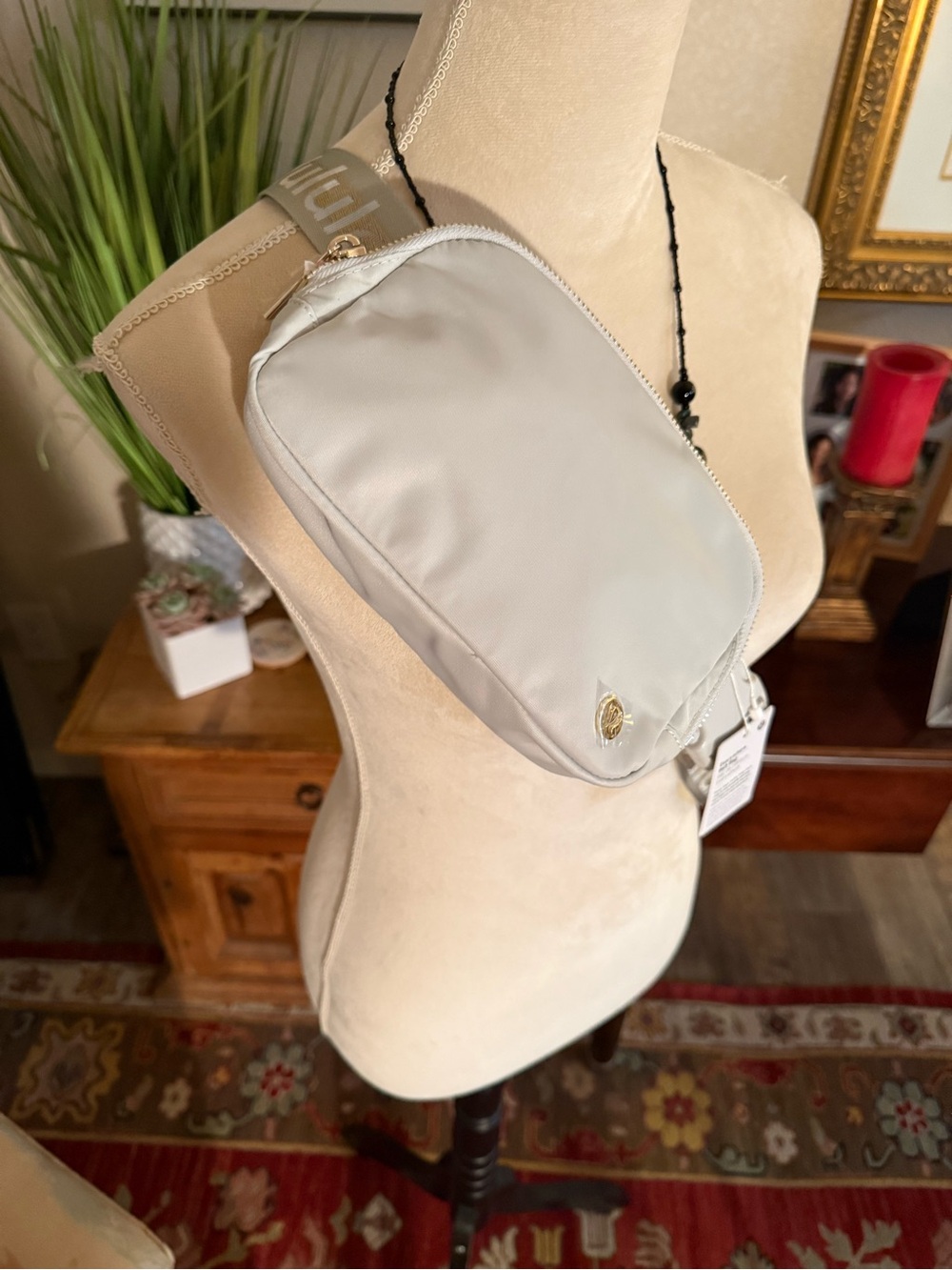 lululemon athletica Light Gray Crossbody Pouch